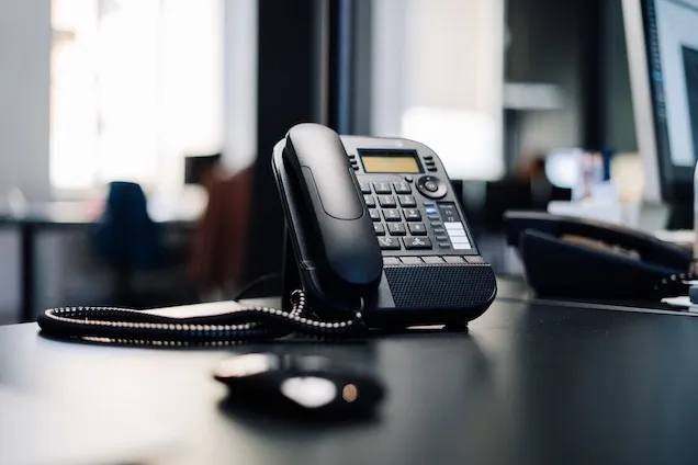 phone on table
